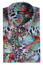 Leopard-Pattern-Slim-Fit-Long-Sleeves-Multicolor-Men-Shirt-Wessi-4
