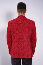 Leopard-Pattern-Slim-Fit-Peak-Lapel-Burgundy-Men-Tuxedo-Party-Blazer-4