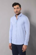 Light-Blue-Cotton-Shirt-for-Men-Wessi-1