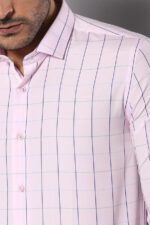 Light-Pink-Plaid-Shirt-for-Men-Wessi-1