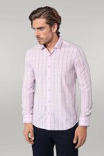 Light-Pink-Plaid-Shirt-for-Men-Wessi-2