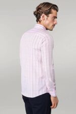 Light-Pink-Plaid-Shirt-for-Men-Wessi-3