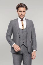 Linen-Touch-Black-3-Piece-Mens-Suit-Wessi-3