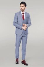 Linen-Touch-Blue-Mens-3-Piece-Suit-Wessi-1