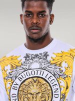 Lion-Patterned-Slim-Fit-White-Sweatshirt-Wessi-1