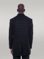 Mandarin-Collar-Black-Checked-Coat-Wessi-4
