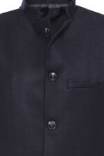 Mandarin-Collar-Cachet-Black-Men-Vest-Wessi-1