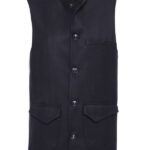 Mandarin Collar Cachet Black Men Vest - Wessi