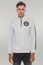 Mandarin-Collar-Patterned-Grey-Sweatshirt-Wessi-2