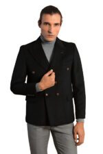 Mens-Double-Breasted-Slim-Fit-Black-Blazer-Wessi-2