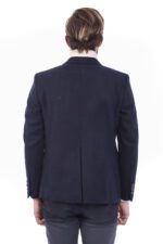 Mens-Double-Breasted-Slim-Fit-Navy-Blue-Blazer-Wessi-2