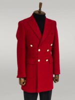 Metal-Buttoned-Double-Breasted-Burgundy-Men-Coat-Wessi-4