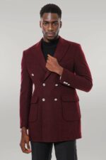 Metal-Buttoned-Double-Breasted-Burgundy-Men-Long-Coat-Wessi-5