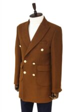 Metal-Buttoned-Double-Breasted-Tan-Men-Coat-Wessi-1