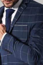 Modeled-Slim-Fit-Navy-Blue-Jacket-Wessi-1