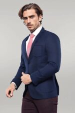 Modeled-Slim-Fit-Navy-Blue-Jacket-Wessi-2