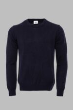 Navy Blue Crew Neck Sweater