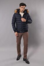 Navy-Blue-Hooded-Mens-Down-Coat-Wessi-2