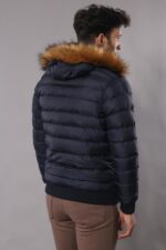 Navy-Blue-Hooded-Mens-Down-Coat-Wessi-3