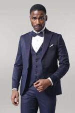 Navy Blue Modeled Tuxedo