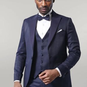 Navy Blue Modeled Tuxedo | Wessi