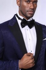 Navy-Blue-Patterned-Party-Blazer-Wessi-4
