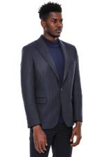 Navy-Blue-Patterned-Slim-Fit-Blazer-Wessi-2