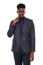 Navy-Blue-Patterned-Slim-Fit-Blazer-Wessi-4