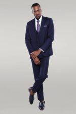 Navy-Blue-Plain-3-Piece-Suit-with-Vest-Wessi-1