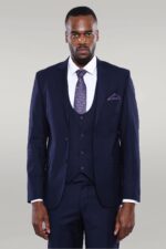 Navy-Blue-Plain-3-Piece-Suit-with-Vest-Wessi-2
