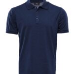 Navy Blue Polo Collar T-shirt - Wessi