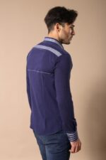 Navy-Blue-Striped-Patterned-Shirt-Wessi-3