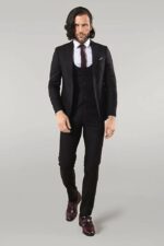 Notch-Lapel-Slim-Fit-Single-Button-Black-Suit-Wessi-1