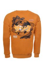 Orange-Printed-Circle-Neck-Sweatshirt-Wessi-1