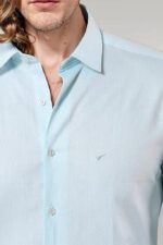 Oxford-Patterned-Green-Shirt-Wessi-1