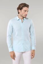 Oxford Patterned Green Shirt