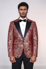 Paisley-Peak-Lapel-Burgundy-Men-Singer-Tuxedo-Blazer-Wessi-1