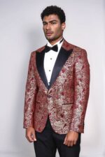 Paisley-Peak-Lapel-Burgundy-Men-Singer-Tuxedo-Blazer-Wessi-2