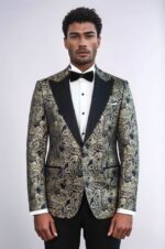 Paisley-Peak-Lapel-Navy-Blue-Men-Party-Blazer-Wessi-1
