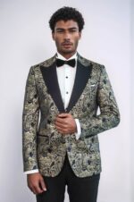 Paisley-Peak-Lapel-Navy-Blue-Men-Party-Blazer-Wessi-3