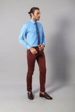 Patch-Pocket-Burgundy-Mens-Trousers-Wessi-3
