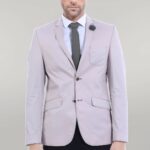 Patched Light Beige Blazer - Wessi