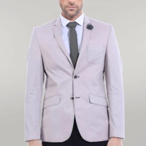 Patched Light Beige Blazer - Wessi