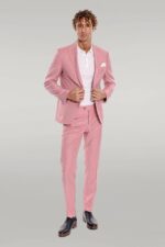 Patterned-2-Piece-Slim-Fit-Pink-Men-Suit-Wessi-1