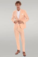 Patterned-2-Piece-Slim-Fit-Yellow-Men-Suit-Wessi-1