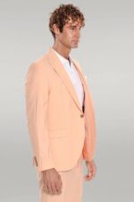 Patterned-2-Piece-Slim-Fit-Yellow-Men-Suit-Wessi-2