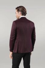 Patterned-Blazer-Plain-Vest-and-Trousers-Claret-Red-Tuxedo-Wessi-3