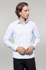 Patterned-Casual-Baby-Blue-Shirt-Wessi-1