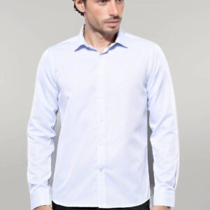 Patterned Casual Baby Blue Shirt | Wessi