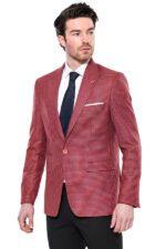 Patterned-Claret-Red-Slim-Fit-Blazer-Wessi-2